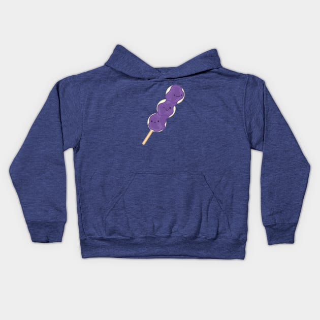 Ube Dango Kids Hoodie by jofudachi